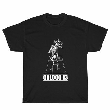 Golgo 13 Anime Skull Men's Black T-shirt Logo Unisex Men's T Shirt Size S to 3XL