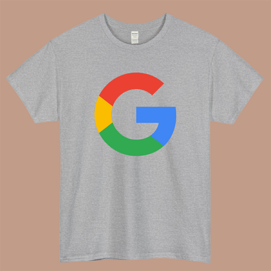 Google G Logo Mens Unisex Short Sleeve Gray T-Shirt Size S-3XL
