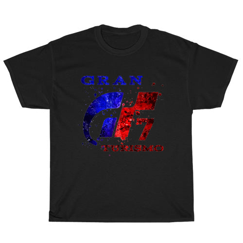 Gran Turismo 7 Logo Mens Unisex Short Sleeve Black T-Shirt Size S-3XL