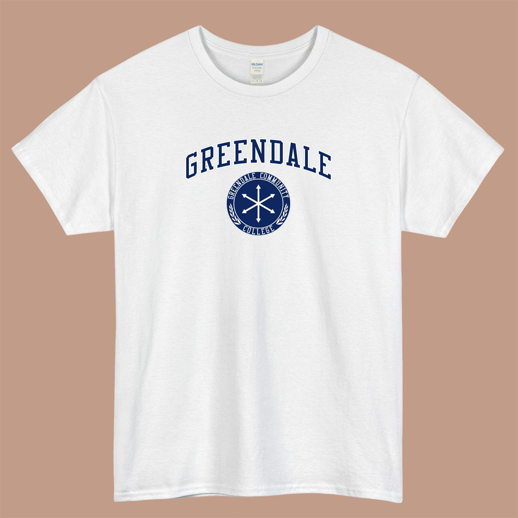 Greendale Community College Logo Mens Unisex Short Sleeve T-Shirt Size S-3XL - P