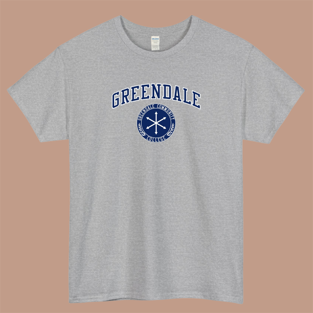 Greendale Community College Logo Mens Unisex Short Sleeve T-Shirt Size S-3XL - P