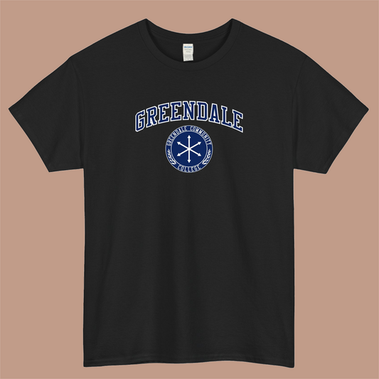 Greendale Community College Logo Mens Unisex Short Sleeve T-Shirt Size S-3XL - P