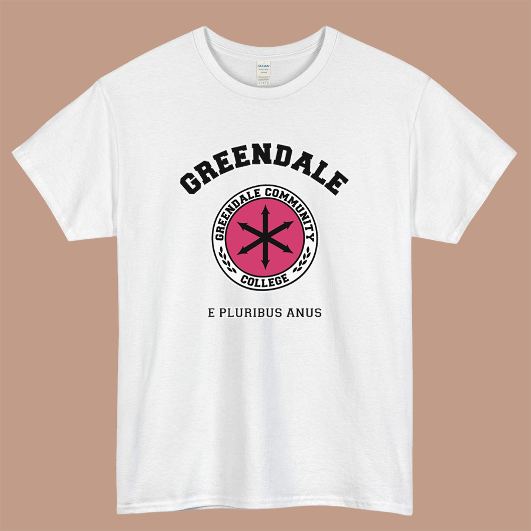 Greendale Community College E Pluribus Anus Logo Mens Unisex Short Sleeve T-Shirt Size S-3XL - P