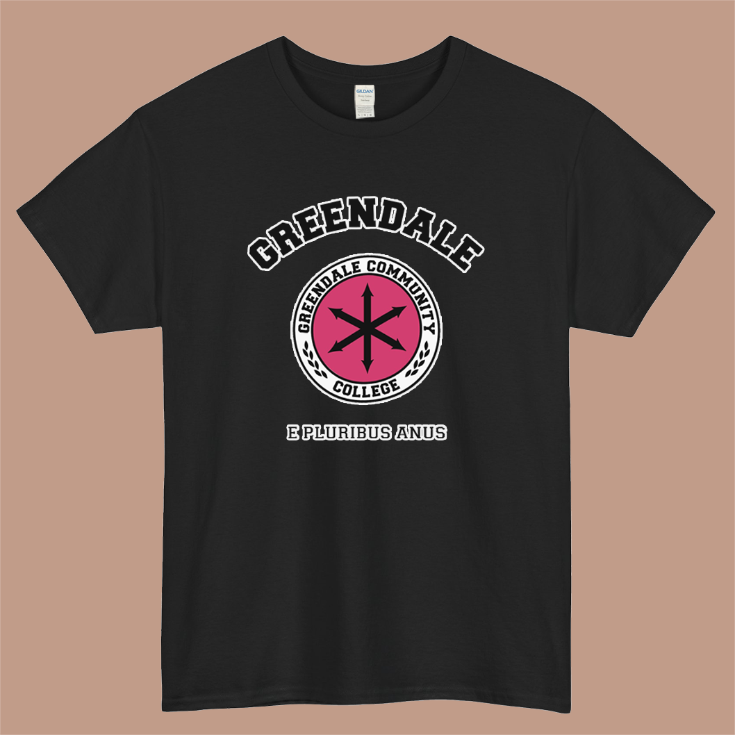 Greendale Community College E Pluribus Anus Logo Mens Unisex Short Sleeve T-Shirt Size S-3XL - P