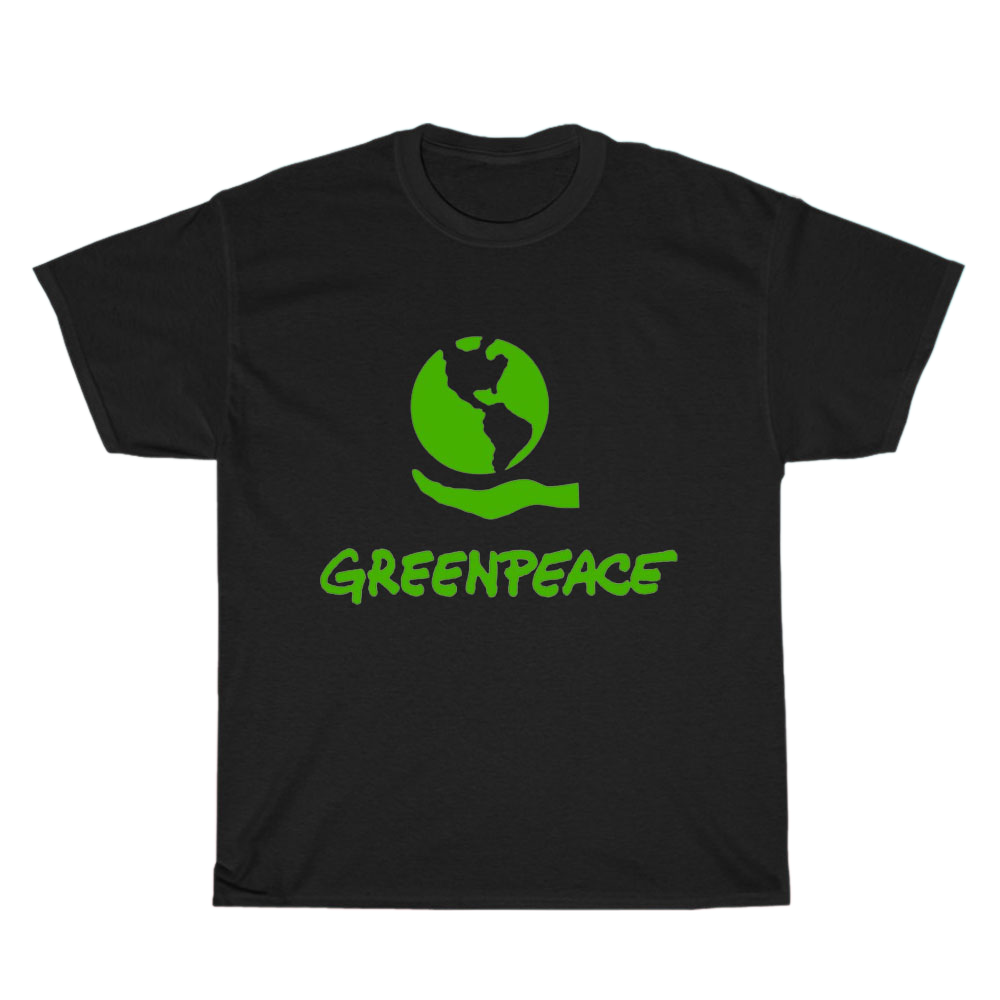 Greenpeace Logo Men's Unisex T Shirt Size S to 3XL