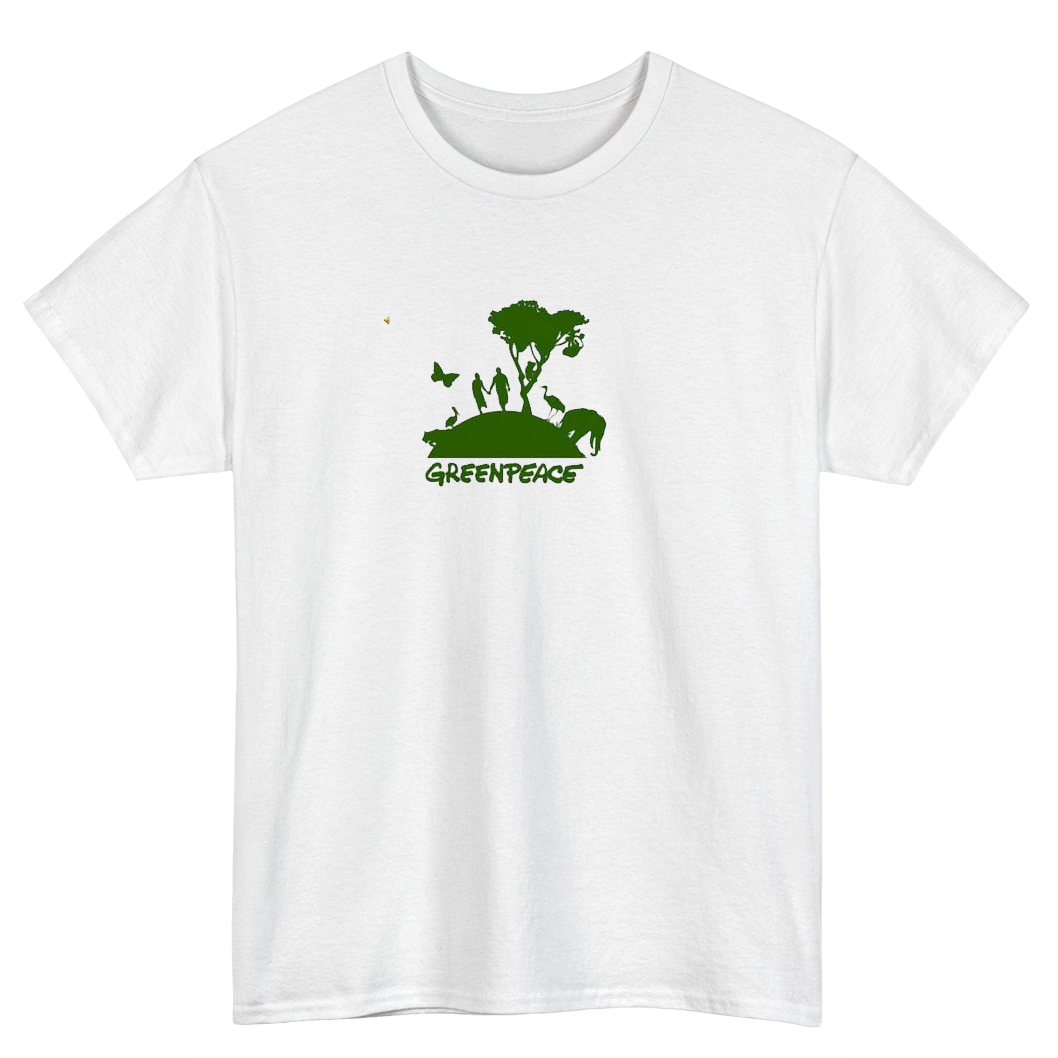 Greenpeace Tree Logo Mens Unisex Short Sleeve T-Shirt Size S-3XL -P