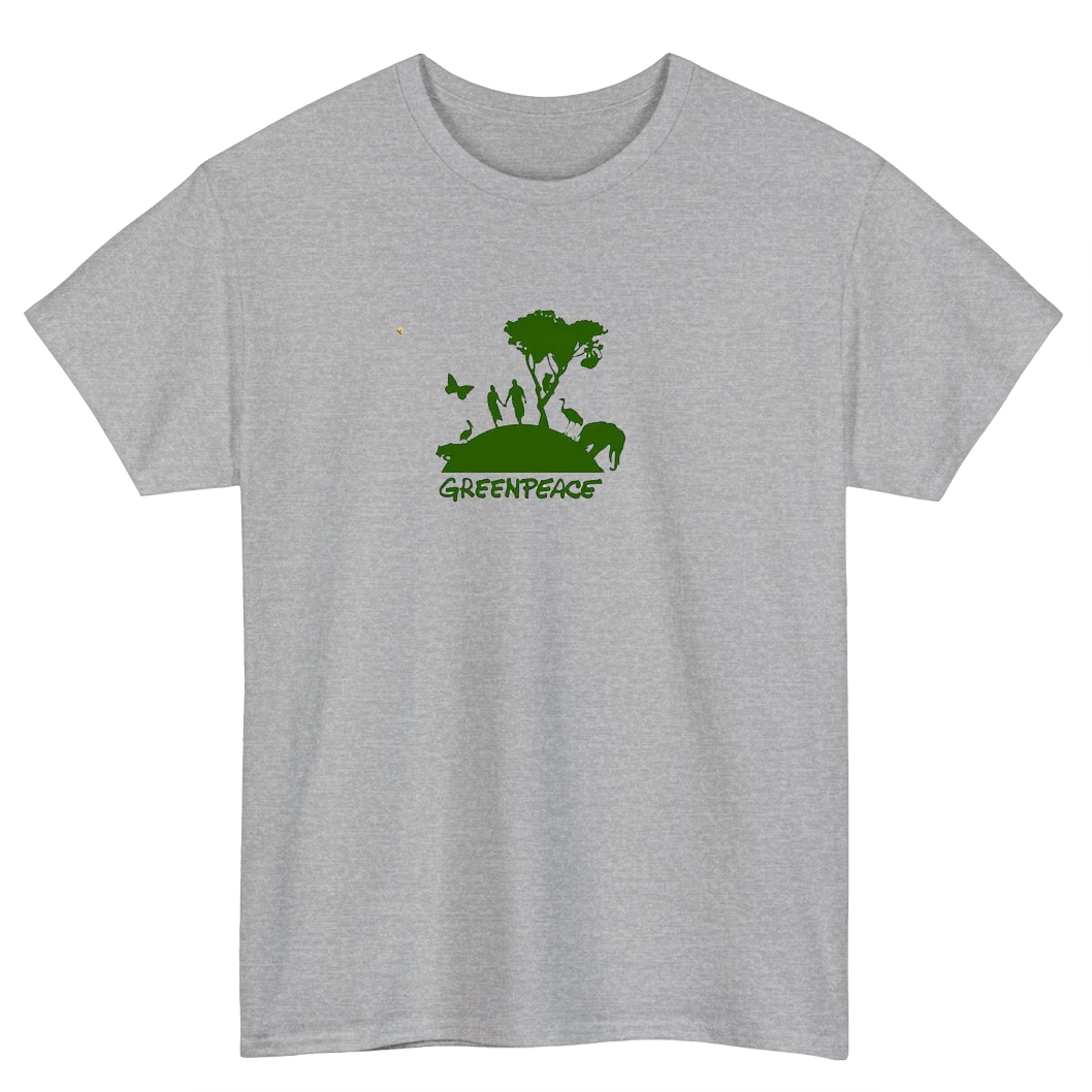 Greenpeace Tree Logo Mens Unisex Short Sleeve T-Shirt Size S-3XL -P