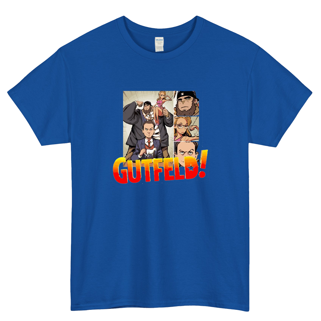 Greg Funny Gutfeld Blue Black Navy Logo Mens Unisex Short Sleeve T-Shirt Size S-3XL -P