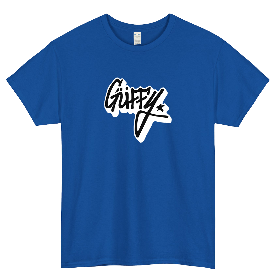 Guffy White Outline Short Sleeve T-Shirt Size S-3XL -P