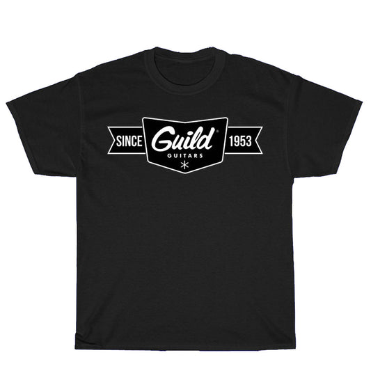 Guild Guitar Since 1953 logo Men's Unisex T Shirt Size S to 3XL