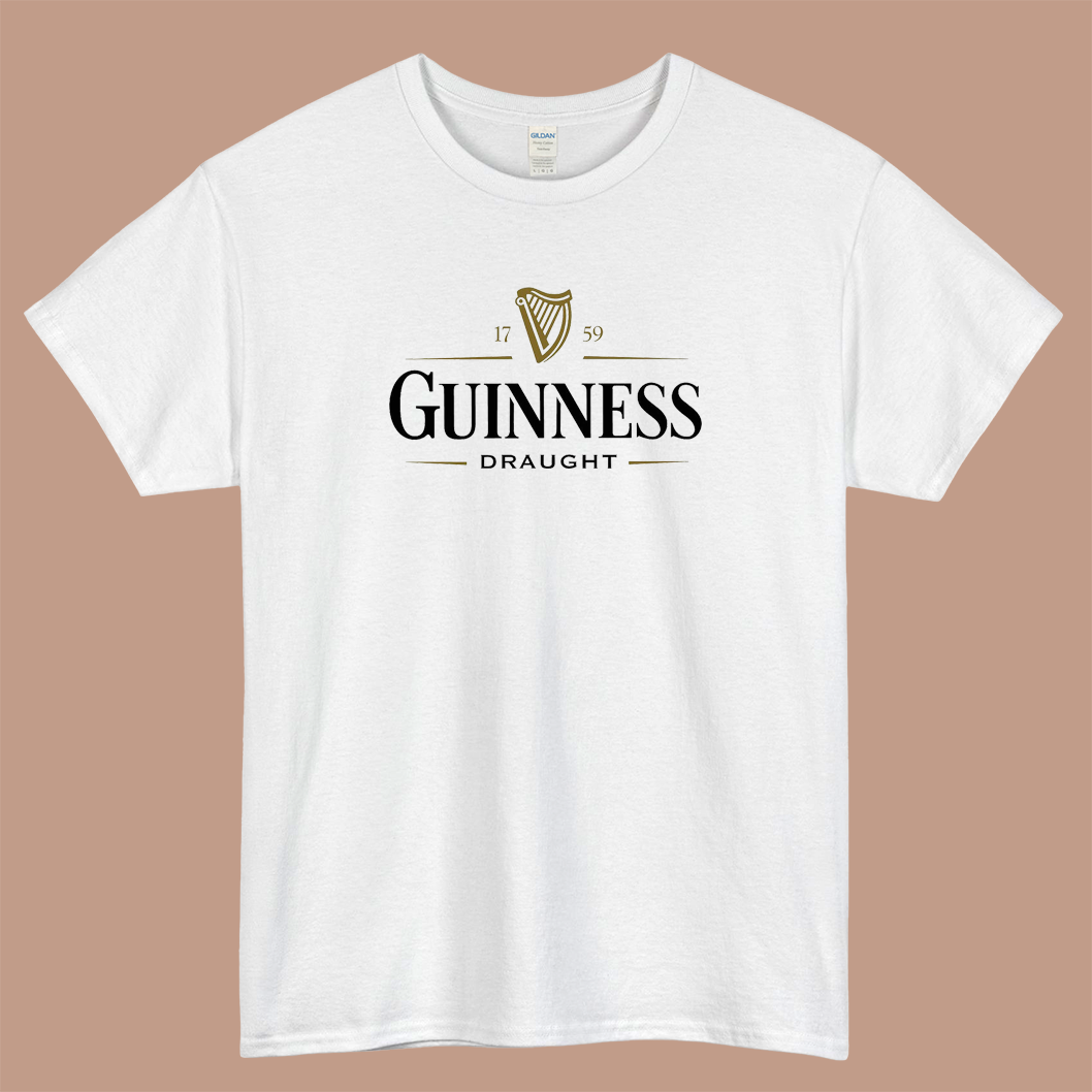 Guinness Draught Logo Mens Unisex Short Sleeve T-Shirt Size S-3XL