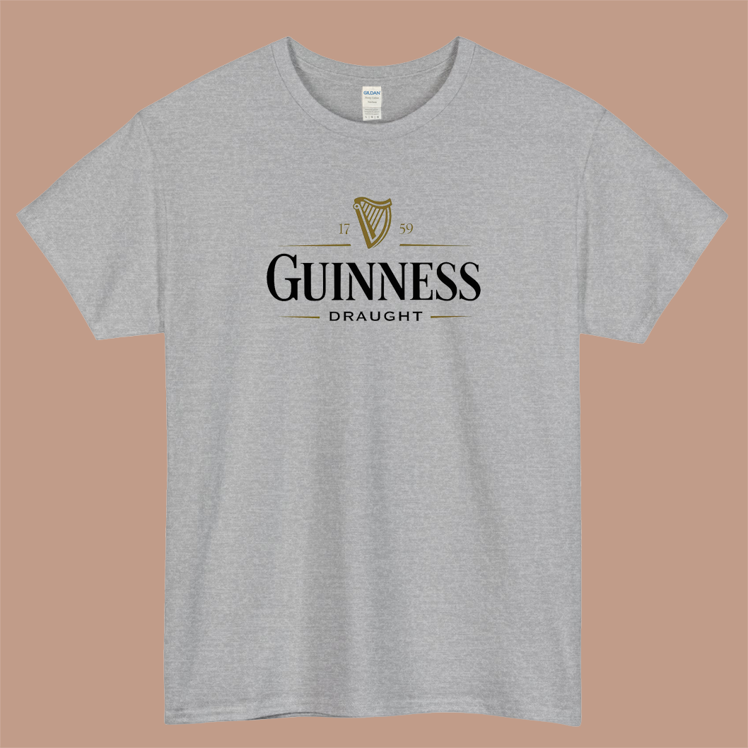 Guinness Draught Logo Mens Unisex Short Sleeve T-Shirt Size S-3XL