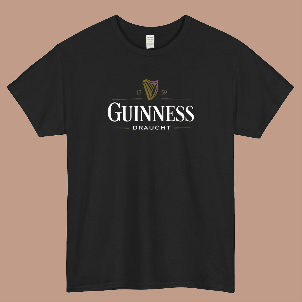 Guinness Draught Logo Mens Unisex Short Sleeve T-Shirt Size S-3XL