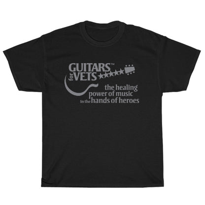 Guitar's For VETS Logo Men's Unisex T Shirt Size S to 3XL
