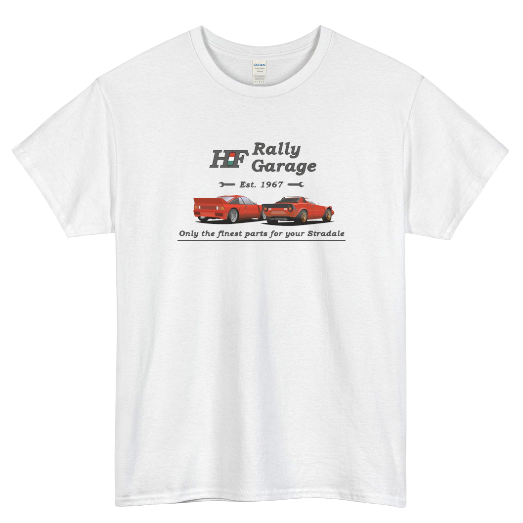 HF Rally Garage Logo Mens Unisex Short Sleeve T-Shirt Size S-3XL - P