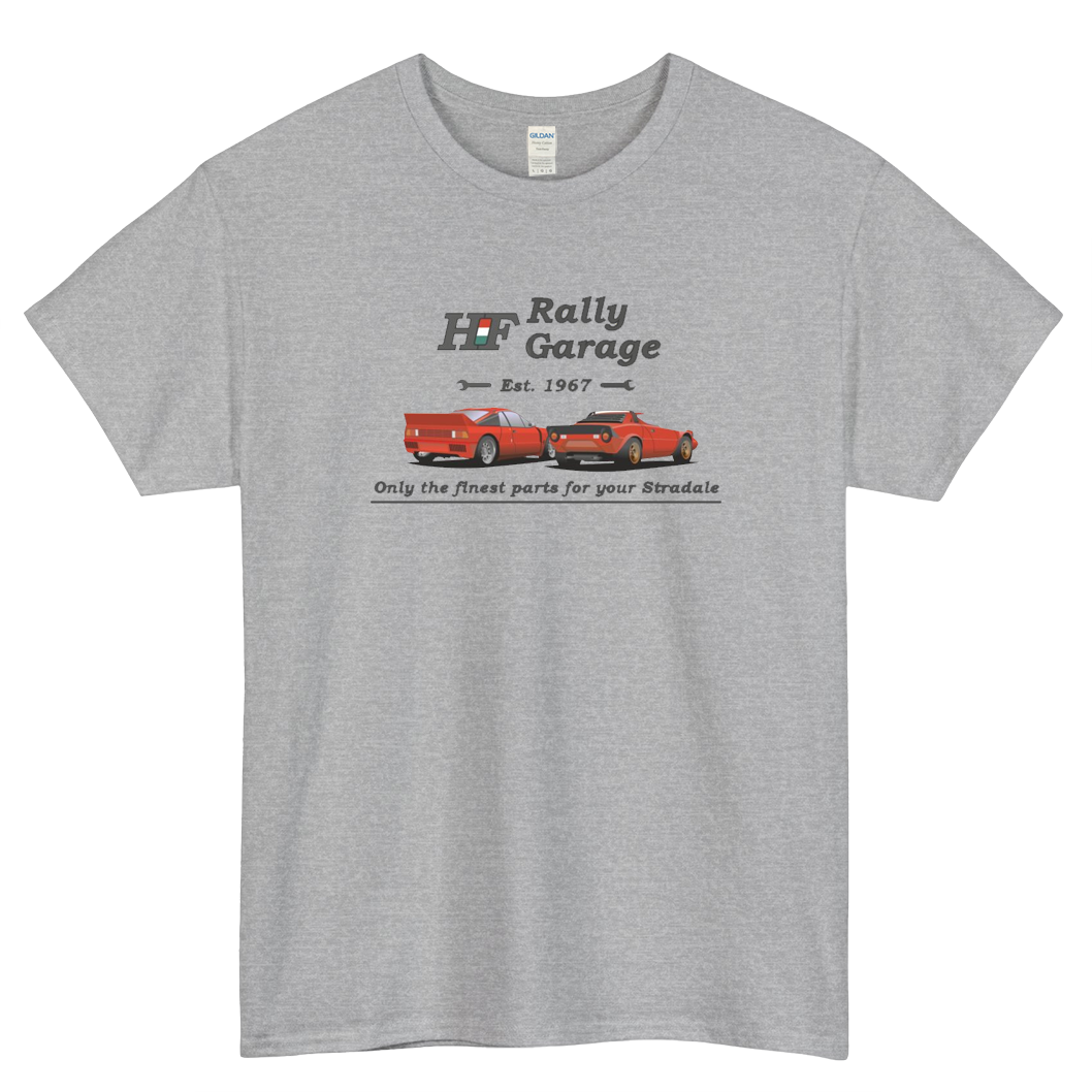 HF Rally Garage Logo Mens Unisex Short Sleeve T-Shirt Size S-3XL - P