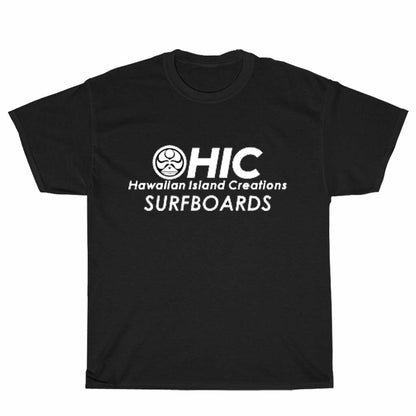 HIC Hawaiian Island Creations Surfing Logo Unisex Men's T Shirt Size S to 3XL