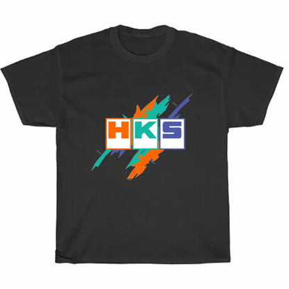 HKS Retro Pattern Logo Men's Unisex T Shirt Size S to 3XL