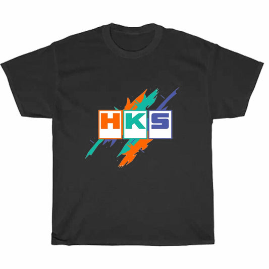 HKS Retro Pattern Logo Men's Unisex T Shirt Size S to 3XL