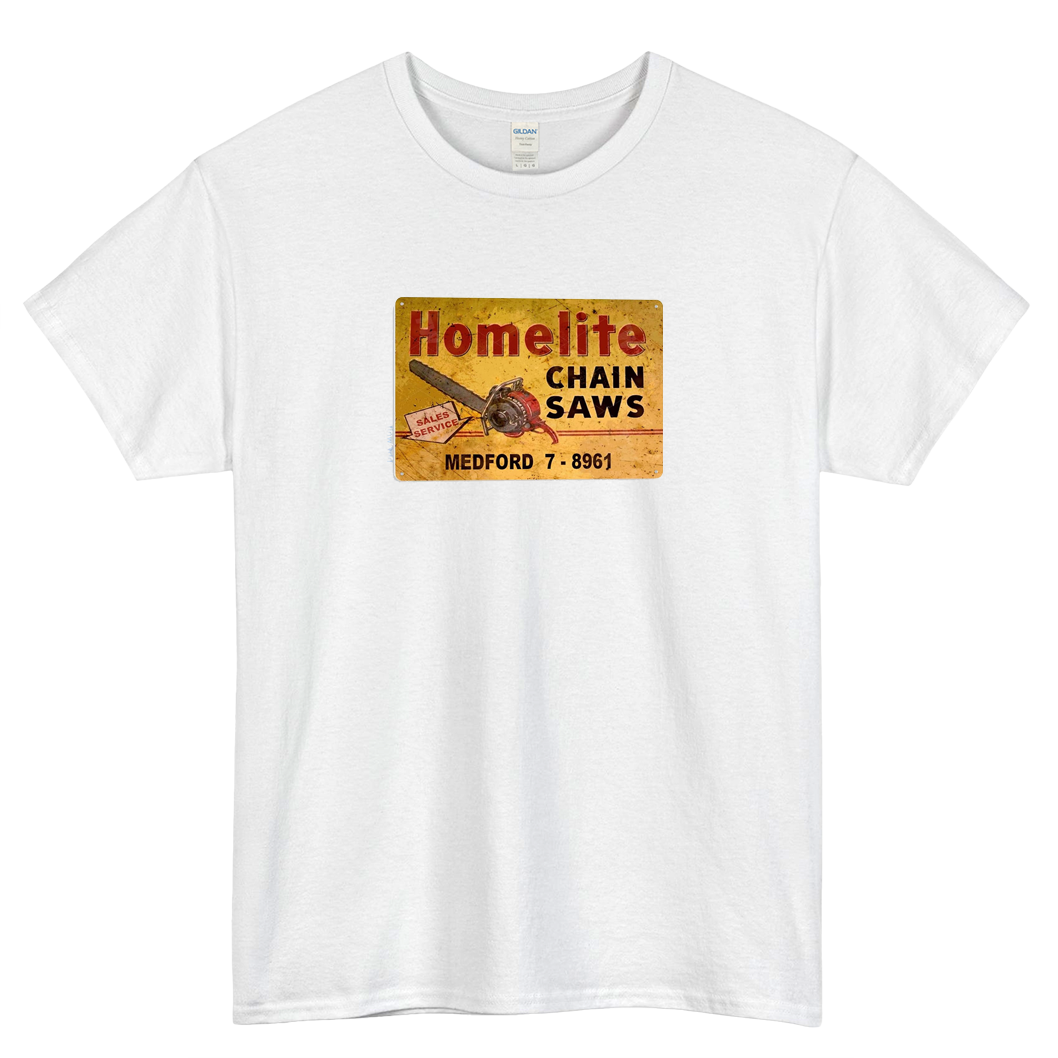 HOMELITE CHAINSAWS RACING LOGO 1  short SLEEVE T SHIRT -P