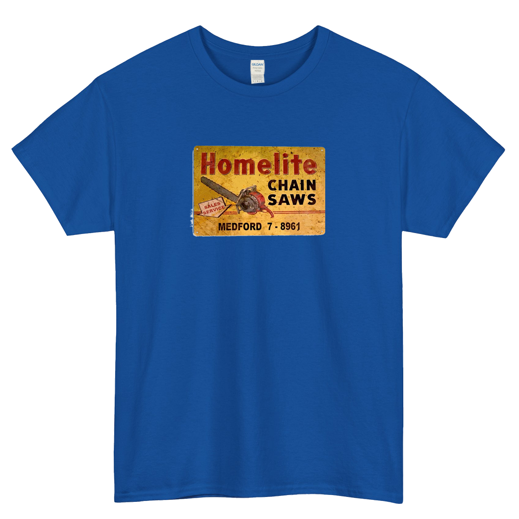 HOMELITE CHAINSAWS RACING LOGO 1  short SLEEVE T SHIRT -P