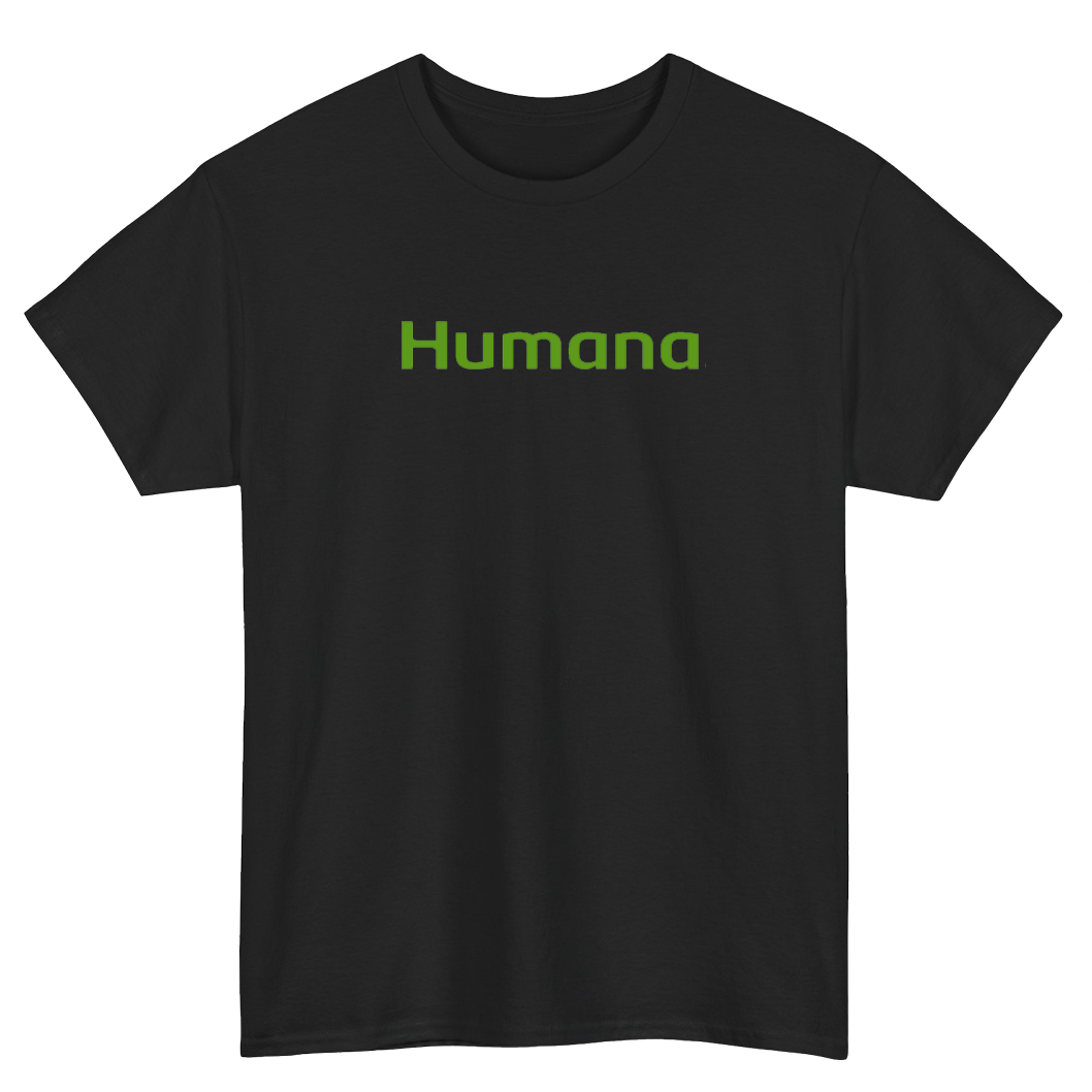 HUMANA HEALTH INSURANCE Logo Mens Unisex Short Sleeve T-Shirt Size S-3XL - P
