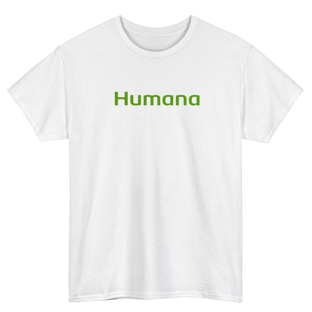 HUMANA HEALTH INSURANCE Logo Mens Unisex Short Sleeve T-Shirt Size S-3XL - P