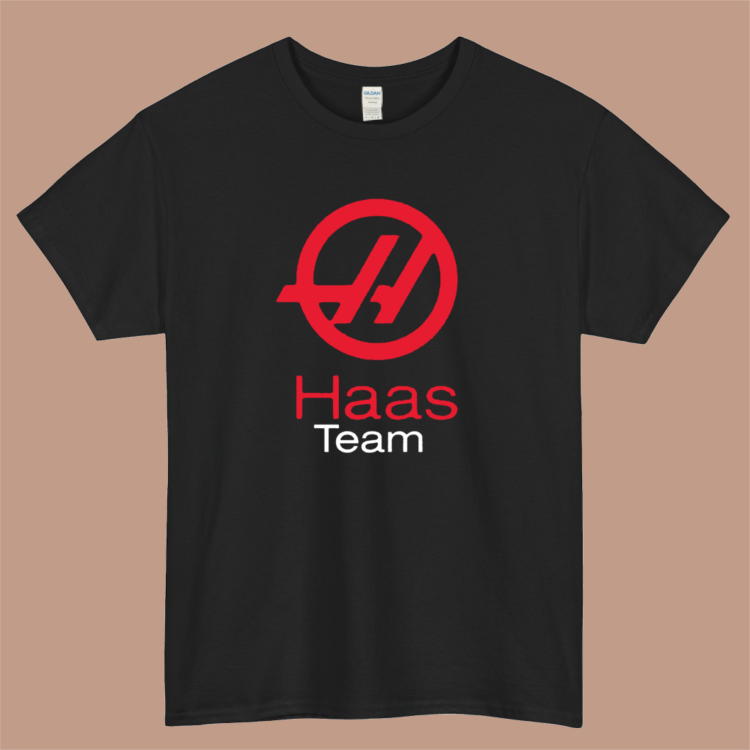 Haas F1 Team Logo Mens Unisex Short Sleeve T-Shirt Size S-3XL - P
