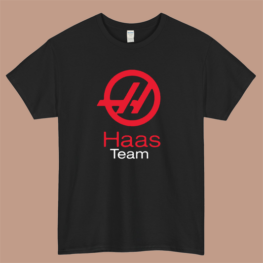 Haas F1 Team Logo Mens Unisex Short Sleeve T-Shirt Size S-3XL - P