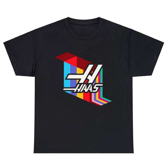 Haas Racing Famous Logo Men's Unisex T Shirt Size S to 3XL