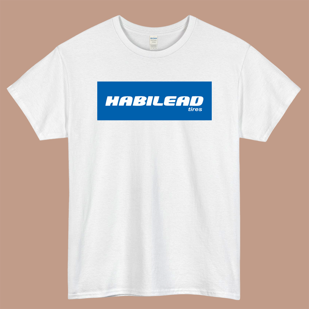 Habilead Tyres Logo Mens Unisex Short Sleeve White T-Shirt Size S-3XL