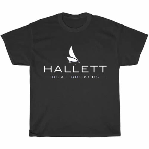 Hallett Boats Powerboats Logo Men's Unisex T Shirt Size S to 3XL