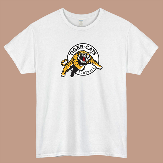 Hamilton Tiger Cats CLF Logo Mens Unisex Short Sleeve T-Shirt Size S-3XL - P