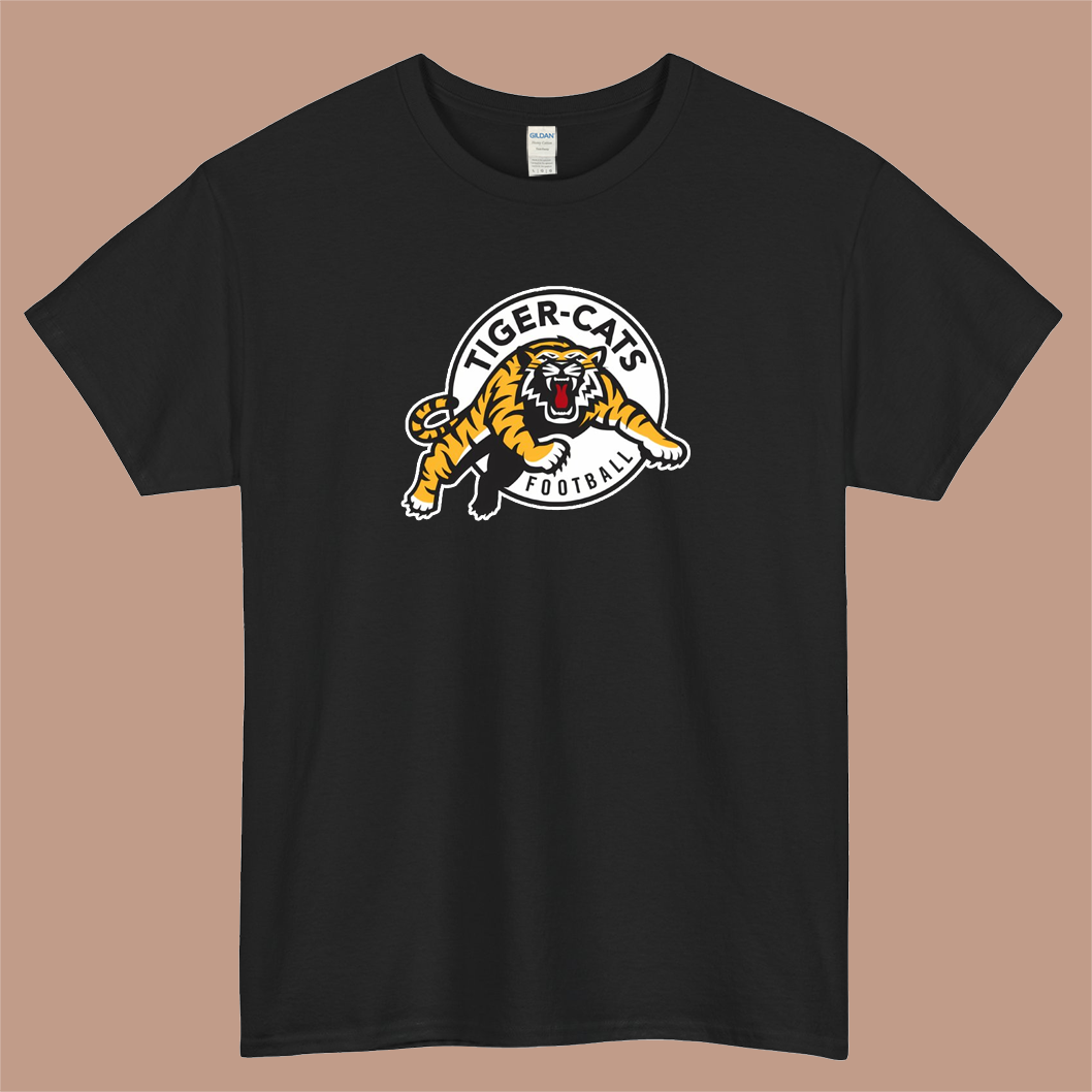 Hamilton Tiger Cats CLF Logo Mens Unisex Short Sleeve T-Shirt Size S-3XL - P
