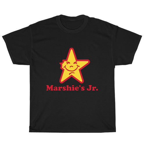 Hardee's carl's jr Logo Mens Unisex Short Sleeve Black T-Shirt Size S-3XL
