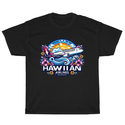 Hawaiian dHawaiian Airlines Logo Men's Unisex T Shirt Size S to 3XL