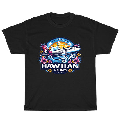 Hawaiian dHawaiian Airlines Logo Men's Unisex T Shirt Size S to 3XL