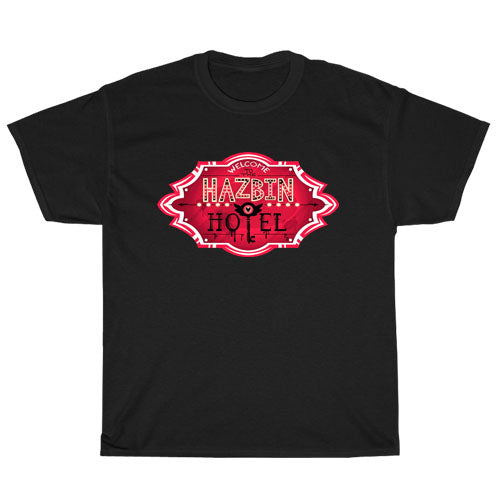 Hazbin Hotel Staff Active logo Men's Unisex T Shirt Size S to 3XL
