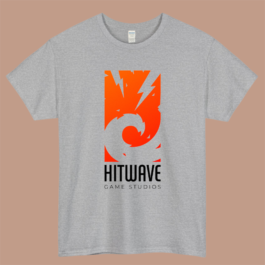 Heatwave Game Studio Logo Mens Unisex Short Sleeve Gray T-Shirt Size S-3XL