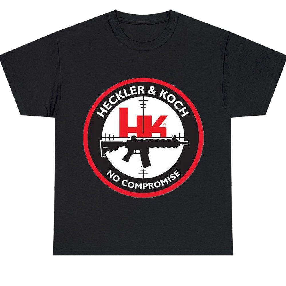 Heckler & Koch HK Firearms Guns Logo Men's Unisex T Shirt Size S to 3XL