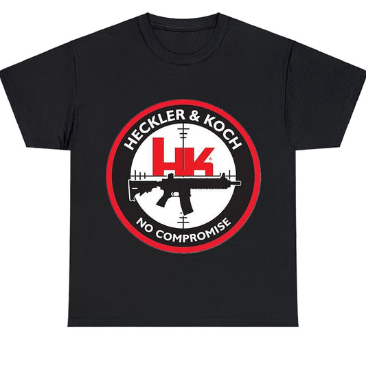 Heckler & Koch HK Firearms Guns Logo Men's Unisex T Shirt Size S to 3XL