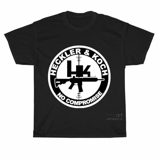 Heckler & Koch HK Guns Firearms logo Men's Unisex T Shirt Size S to 3XL