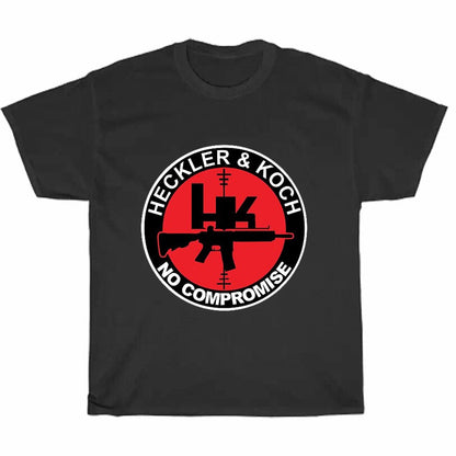 Hecklerr & Koch Red Active Logo Men's Unisex T Shirt Size S to 3XL