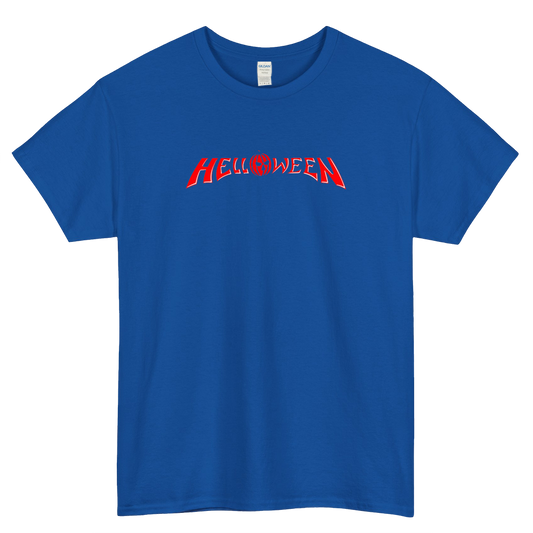 Helloween Blue Black Navy Logo Mens Unisex Short Sleeve T-Shirt Size S-3XL -P