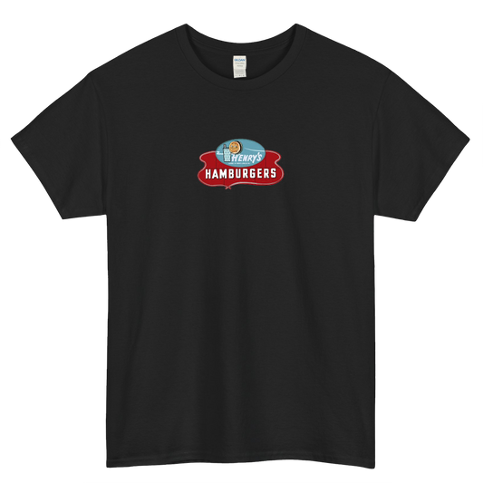 Henry's Hamburgers Short Sleeve T-Shirt Size S-3XL -P