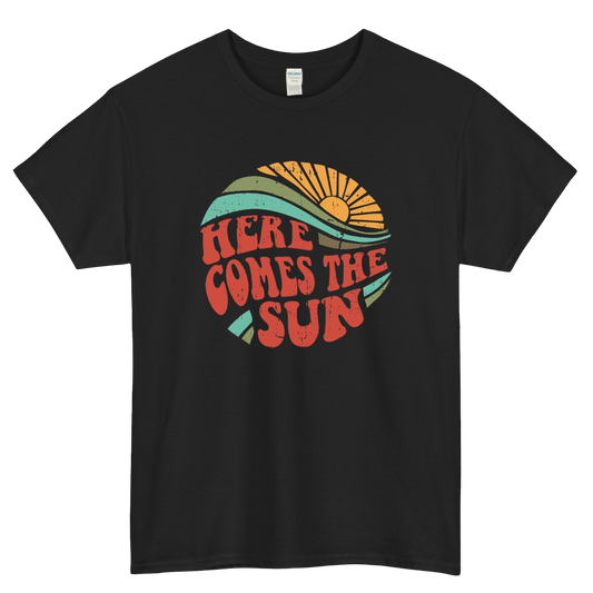 Here Comes the Sun Logo Mens Unisex Short Sleeve T-Shirt Size S-3XL - P