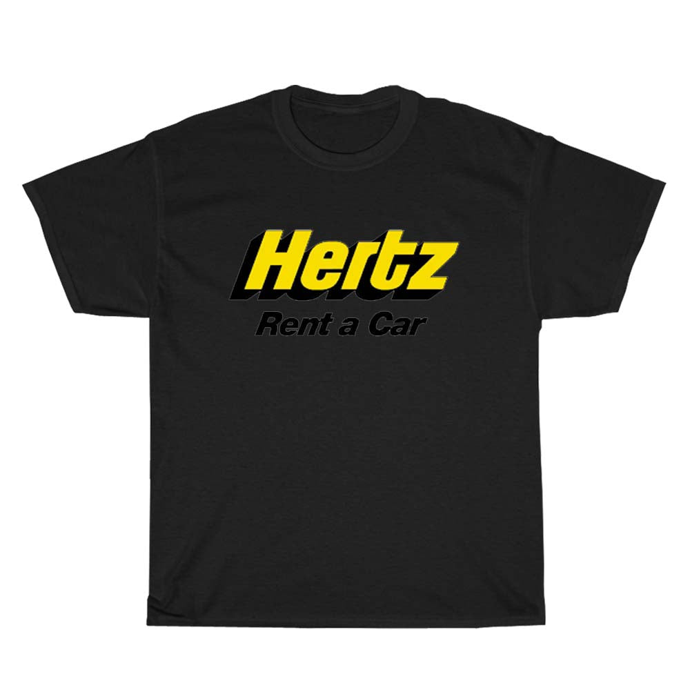 Hertz Rent A Car Logo Men's Unisex T Shirt Size S to 3XL