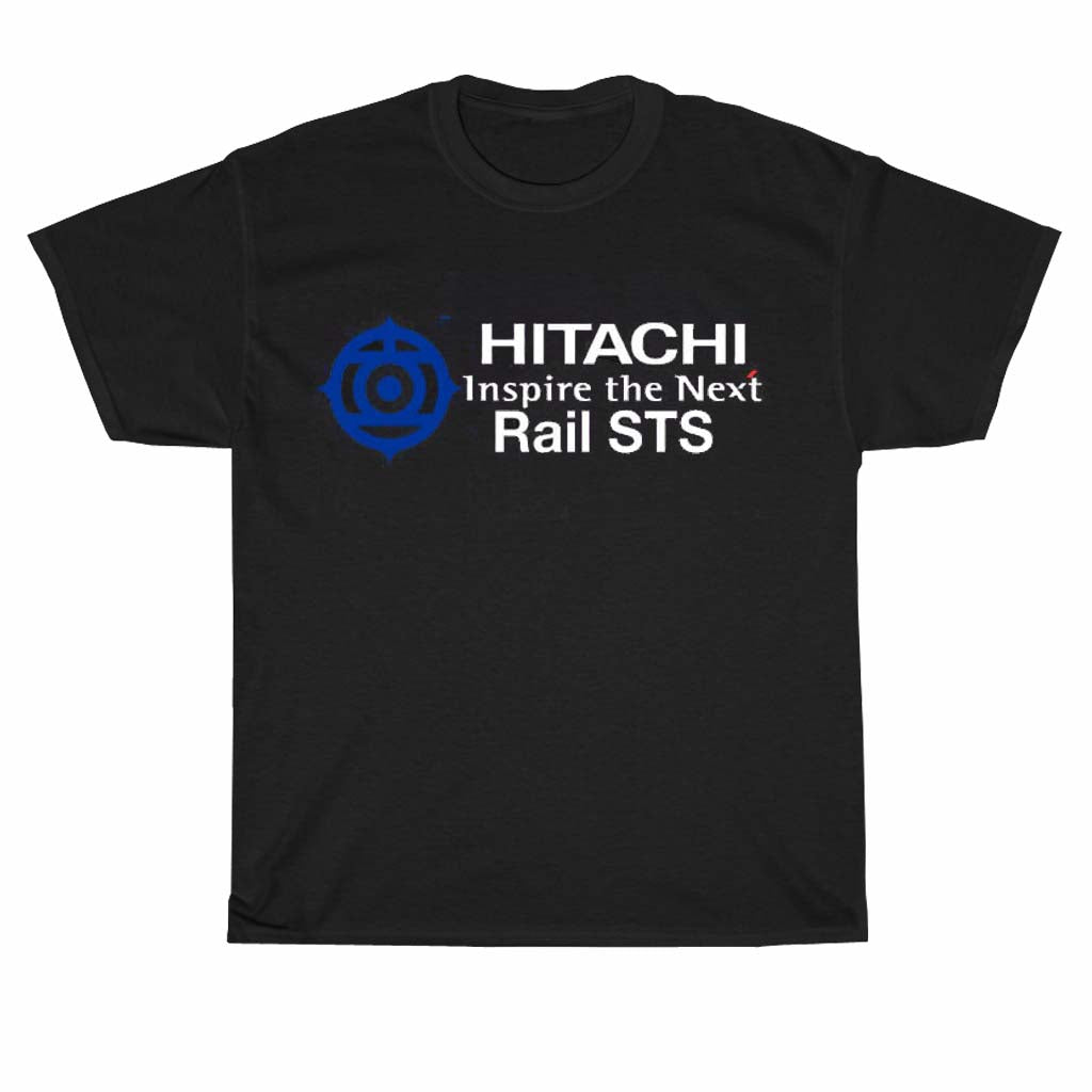 Hitachi Rail System Transportation Short Logo Men's Unisex T Shirt Size S to 3XL