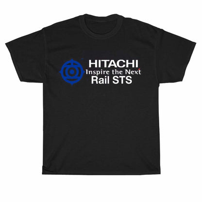 Hitachi Rail System Transportation Short Logo Men's Unisex T Shirt Size S to 3XL