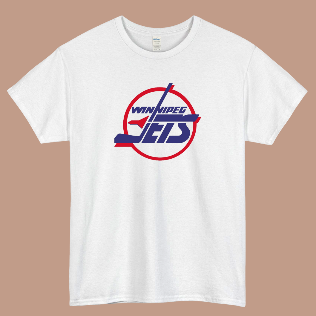 Hockey Winnipeg Jets WIN Logo Mens Unisex Short Sleeve T-Shirt Size S-3XL - P